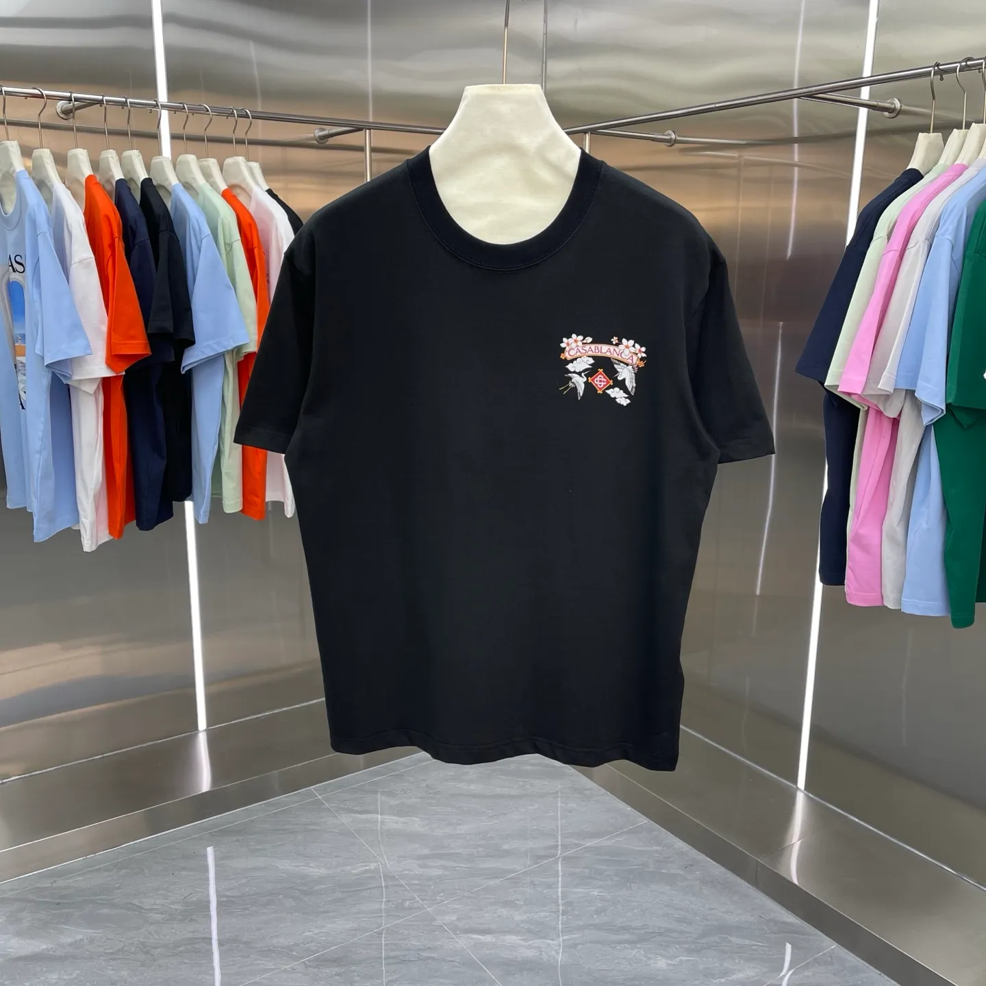 New Arrival Casablanca Classic Series T ～ ， ， 。 ， Classic ， In Stock ！ ：White Black Green Gray Light Green Blue Royal Blue Orange（8 ） Size：S M L XL XXL
